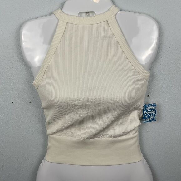 NWT Free People Ivory Crop Top Size XS/S - Picture 1 of 4